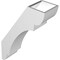 Ekena Millwork 5 1/2-in. W x 14-in. D x 22-in. H Olympic Architectural Grade PVC Knee Brace BRCP055X14X22OLY - alternate 2